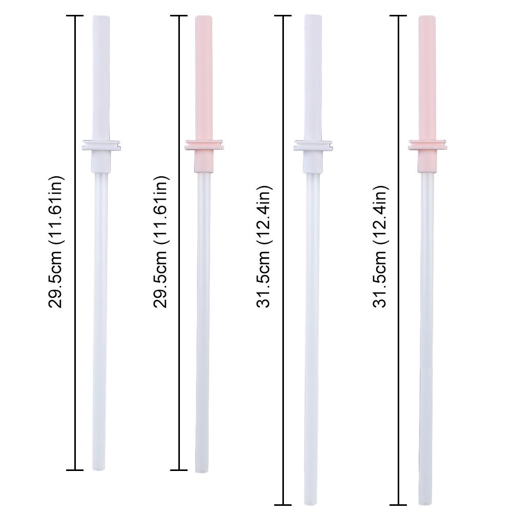2Pcs Replacement Straw with Silicone Straw Covers Reusable Straws Drinking Straws for Stanley 30/40oz Accessories