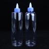 1Pc 30-500Ml Clear Pet Graduated Bottles Twist Cap Refillable Liquid Sample Container Inks Oils Arts Hair Dye Water Bottle