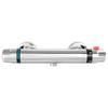 VEVOR Thermostatic Shower Faucet Valve, Anti-Scald 38 Degrees C Secure Lock Thermostatic Shower Mixer Valve