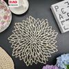 PVC Hollow Heat-Insulation Hot Stamping Placemat - Western Style Best Seller