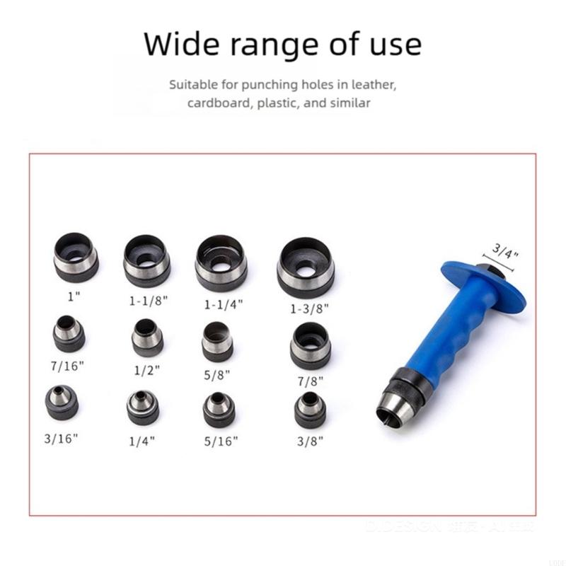 

Hollow Set 13 Size Leather Craft Tool Leather Hole Tool with Storage Case China Mainland