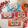 4pcs Chinese Style Dragon Year Red Envelope Lion Dance Lucky Money Pocket  Spring Festival