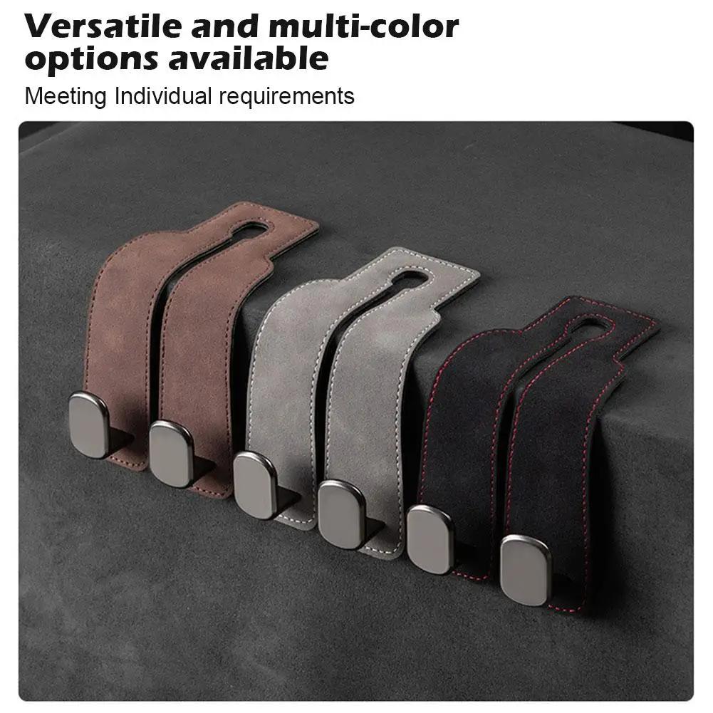 Suede Διπλοί γάντζοι Universal κάθισμα αυτοκινήτου Πίσω Προσκέφαλο Γάντζος Τσάντα Μπουκάλι Διάφορα Κρεμάστρα Αποθήκευσης Οργανωτής Αυτοκινήτου Βάση βάση αυτοκινήτου Εσωτερικά αξεσουάρ