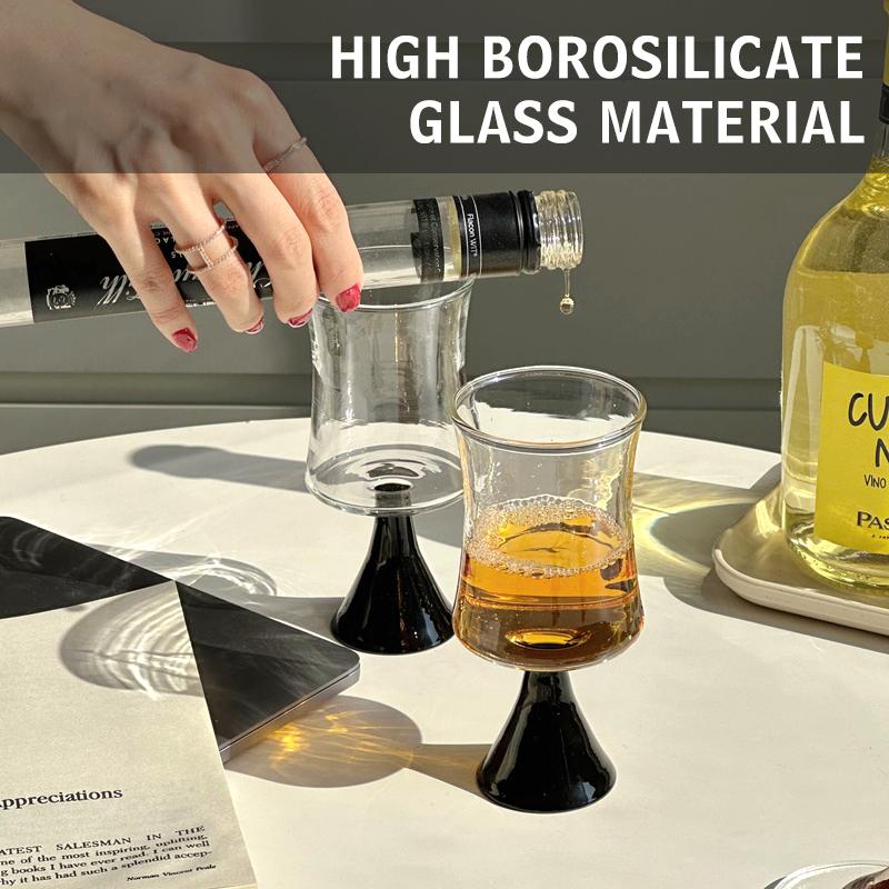 8.4oz Trumpet Goblet Cocktail Sparkling Wine Glasses Home Coffee Milk Juice Cup Present for Girlfriend Or Friends