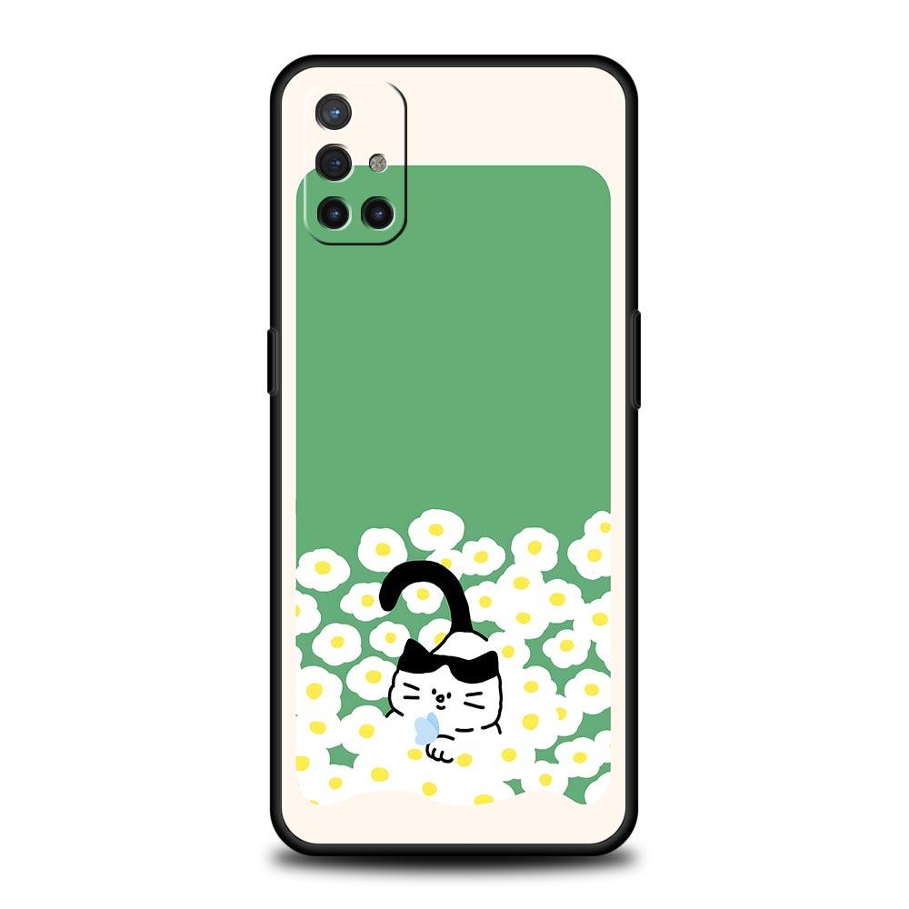 Cute Cartoon Black Cat Phone Case For OnePlus 15 13 12 11 10 9 8 15T 13T 10T 7T Pro 13R 12R 9RT 8T Nord 4 N10 2T CE 2 3 5G Cover