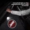 For Jeep 2Pcs HD Car Door Projector Lamps Welcome Lights Accessories For Jeep Grand Cherokee Wrangler JK Gladiator Compass Re