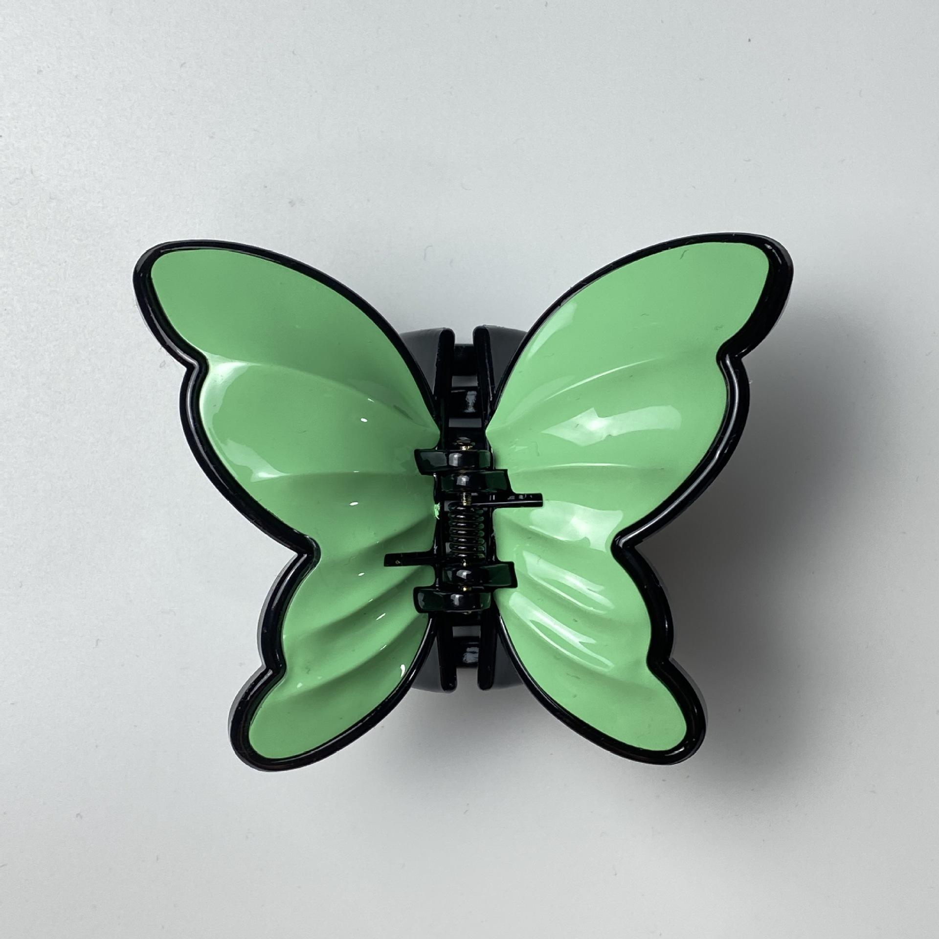 

Французские заколки для волос в стиле ретро, ​​цвет бабочки, в форме сердца, акриловая заколка для волос на затылке, аксессуары для волос, заколки для головных уборов, зажим для головного убора