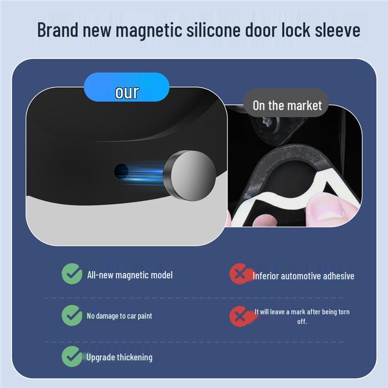 NIO Door Lock Buckle Protector: Thick Silicone Pad for Shock Absorption, Corrosion, and Rust Prevention.