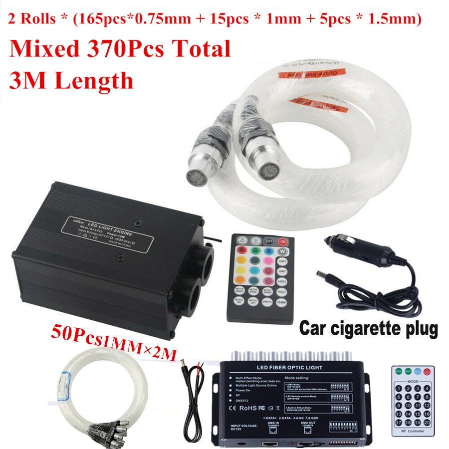 Twinkle Fiber Optic Lights Smartphone Bluetooth APP Control 12W Music Remote Control