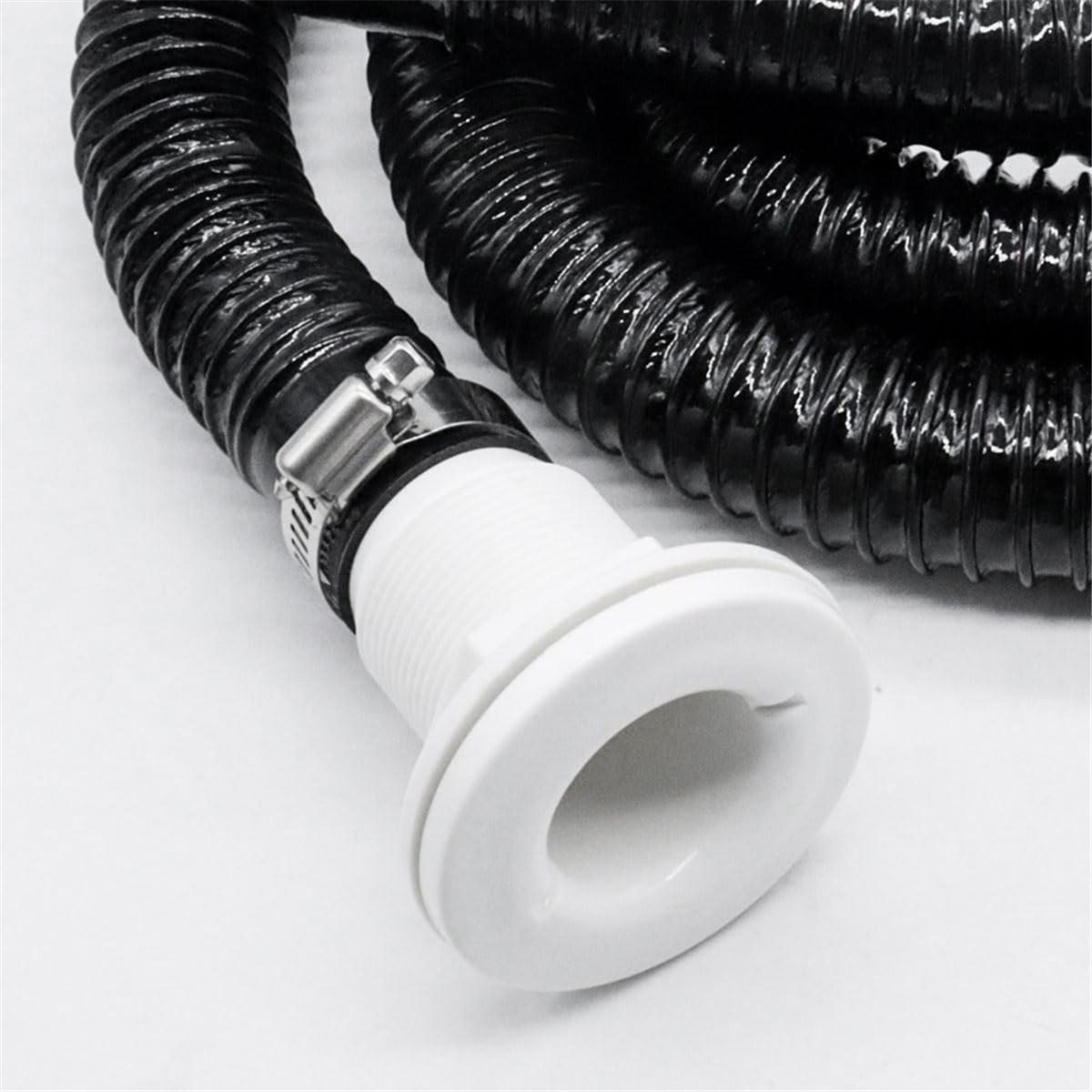 BAAU 1-1/8-Inch Bilge Pump Hose Dia Plumbing Kit,Bilge Pump Installation Kit , Drain Outlet Replacement Hardware NONE