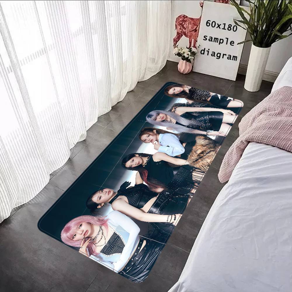 girl Kpop B-Babymonster singer Floor Mat INS Style Soft Bedroom Floor House Laundry Room Mat Anti-skid Household Carpets