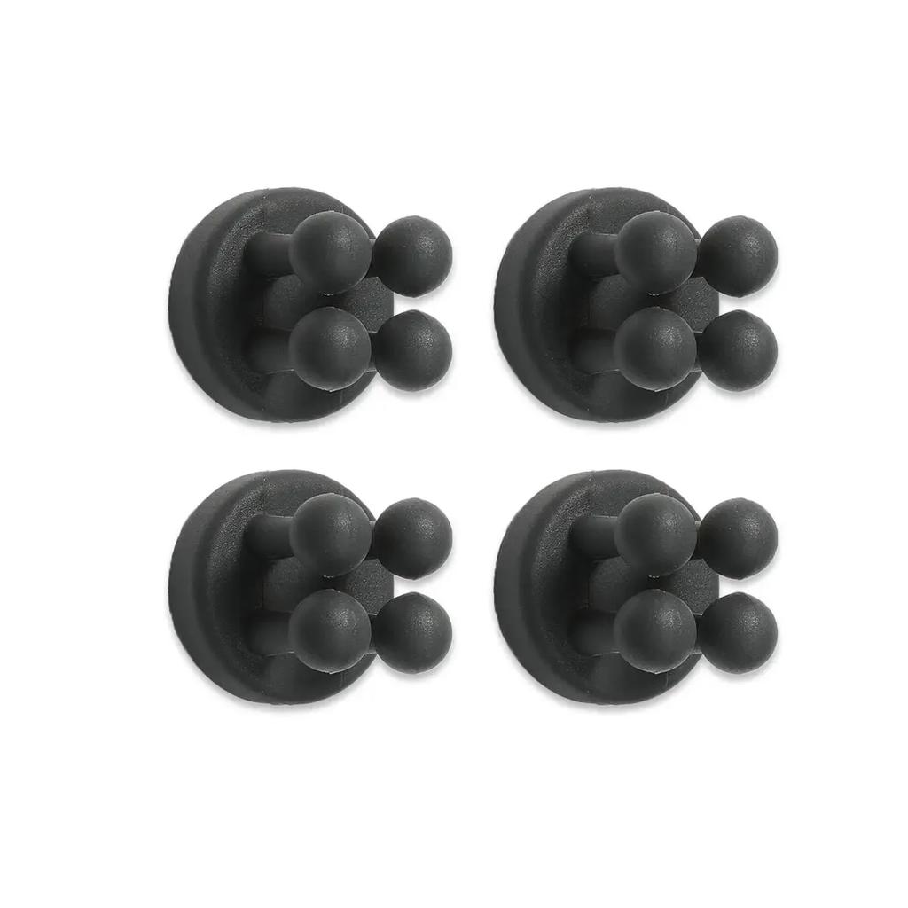 4Pcs Silicone Toothbrush Holders Hook Waterproof Self Adhesive Wall Mounted Single Hook for Hanging Key Plug Holder