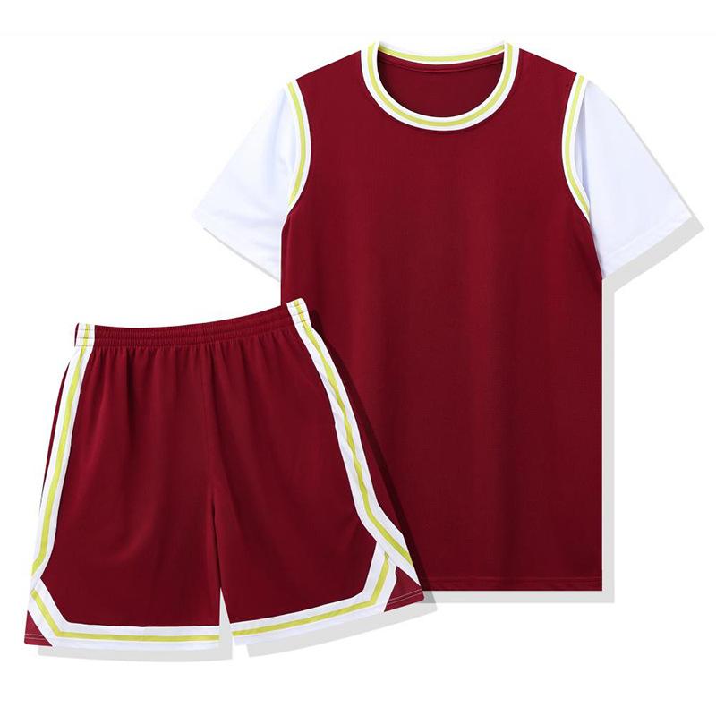 Girls basketball jersey set Adult children's short-sleeved training game jersey group buying jersey unit College basketball jersey