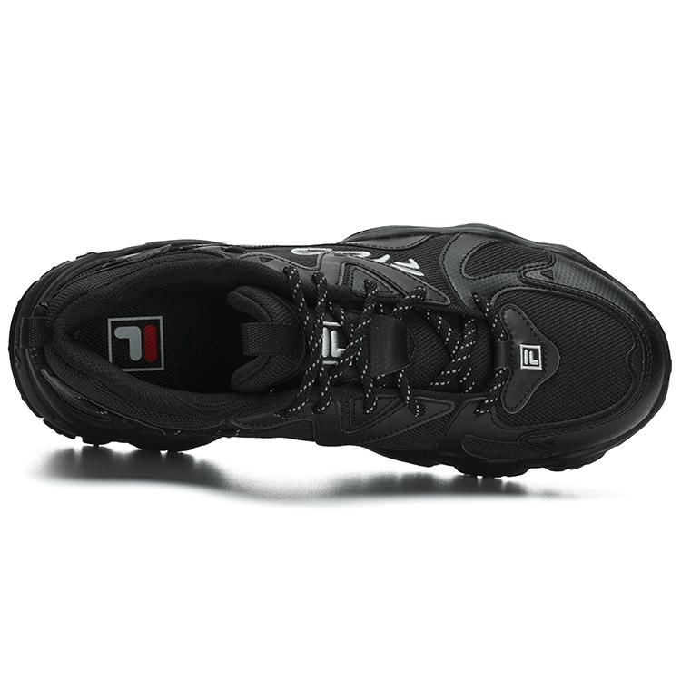 FILA Fluid 4 Cat Paw 4.0 Fabric Low top Casual Shoes Men's Jet Black F12M312101FBK