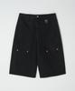 DTHIRTYONE (Woman) Carpenter Denim Bermuda Pants (Washed Black)