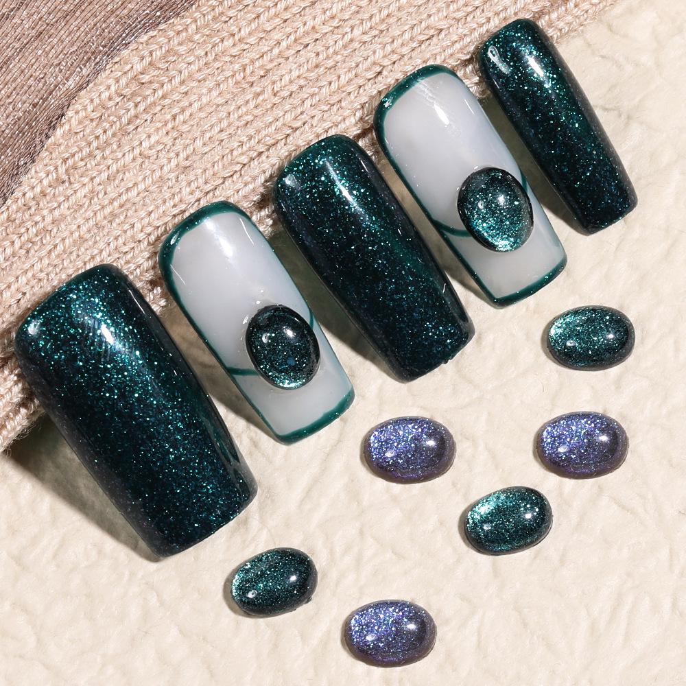 

Роскошные стразы «кошачий глаз»: Набор из 50 штук 3D супер блестящего льдисто-прозрачного стекла для нейл-арта, в европейском стиле.