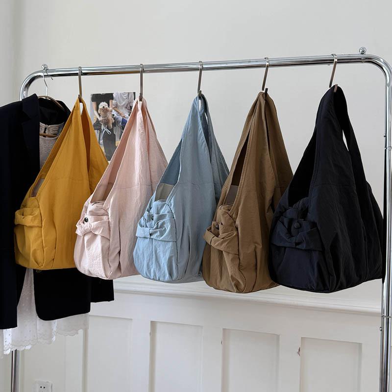 Japanese literature and art small, fresh, simple and large-capacity shoulder cloth bag women's leisure portable multi-pocket niche bag travel bag