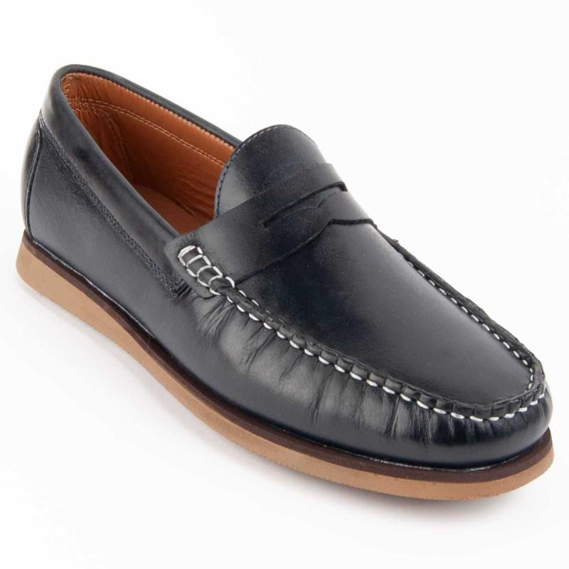 Mocasín De Piel Para Hombre. Purapiel Mocca7 102734