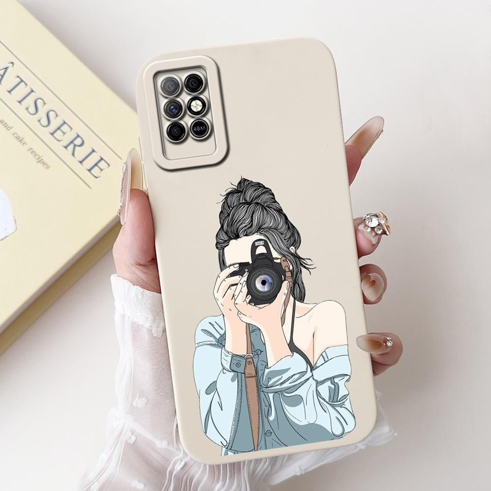 For Infinix Note 8i Note8 Back Cover On Infinix X6383 A692 Coque Funda Flower Butterfly Women Fashion Phone Case Liquid Silicone