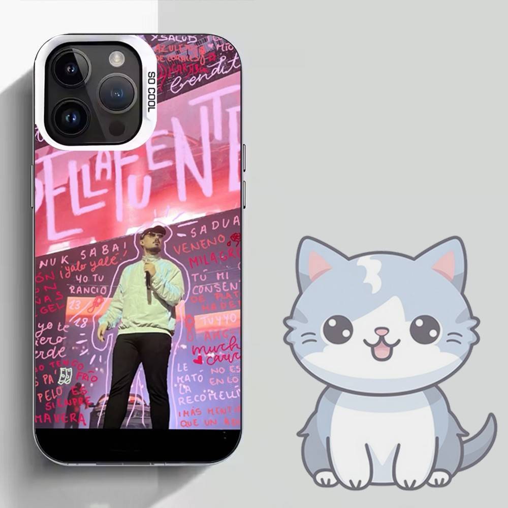 

Singer D-Dellafuente F-FC Phone Case For iPhone 16,15,14,13,12,11,Mini,Pro,SE,MAX White Matte Shockproof Cover iPhone11