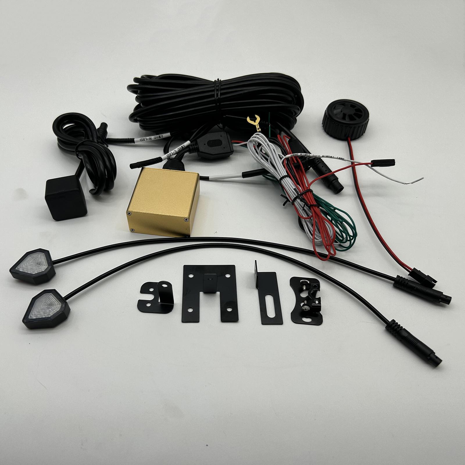 

Система обнаружения слепых зон BSD для грузовиков, радар миллиметрового диапазона 77 ГГц, система помощи водителю, предупреждение, мониторинг, безопасная смена полосы движения чёрный