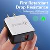 3A QC3.0 Fast Charger - 5V/9V/12V Mobile Phone Travel Adapter