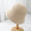 Women's Spring And Summer Bucket Hat Hollow Breathable Fisherman Hat Retro Mesh Double-sided Wearable Sun Protection  Hat New