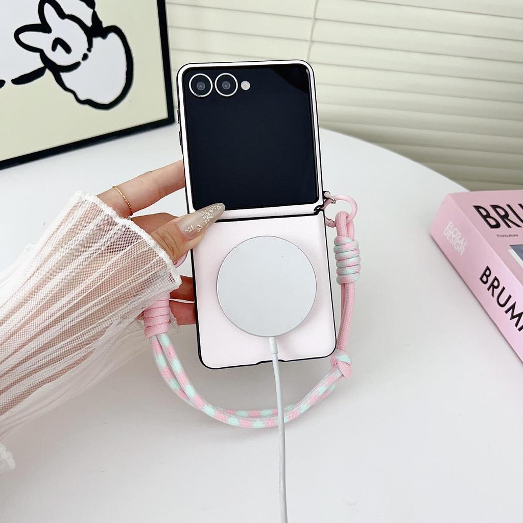 Magnetisches DIY Niedliches Haustier Hülle für Samsung Z Flip7/Z Flip6/Z Flip5 - Cartoon Anti-Drop Design
