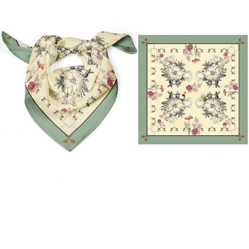 

Новая мода простой шелковый квадратный шарф для женщин бандана шейный платок платок на голову хиджабы женский платок