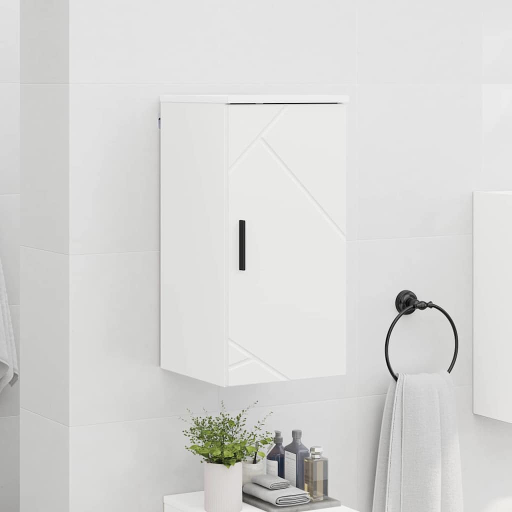 Bathroom Cabinet White 30 x 31.5 x 61 cm Engineered Wood & Metal