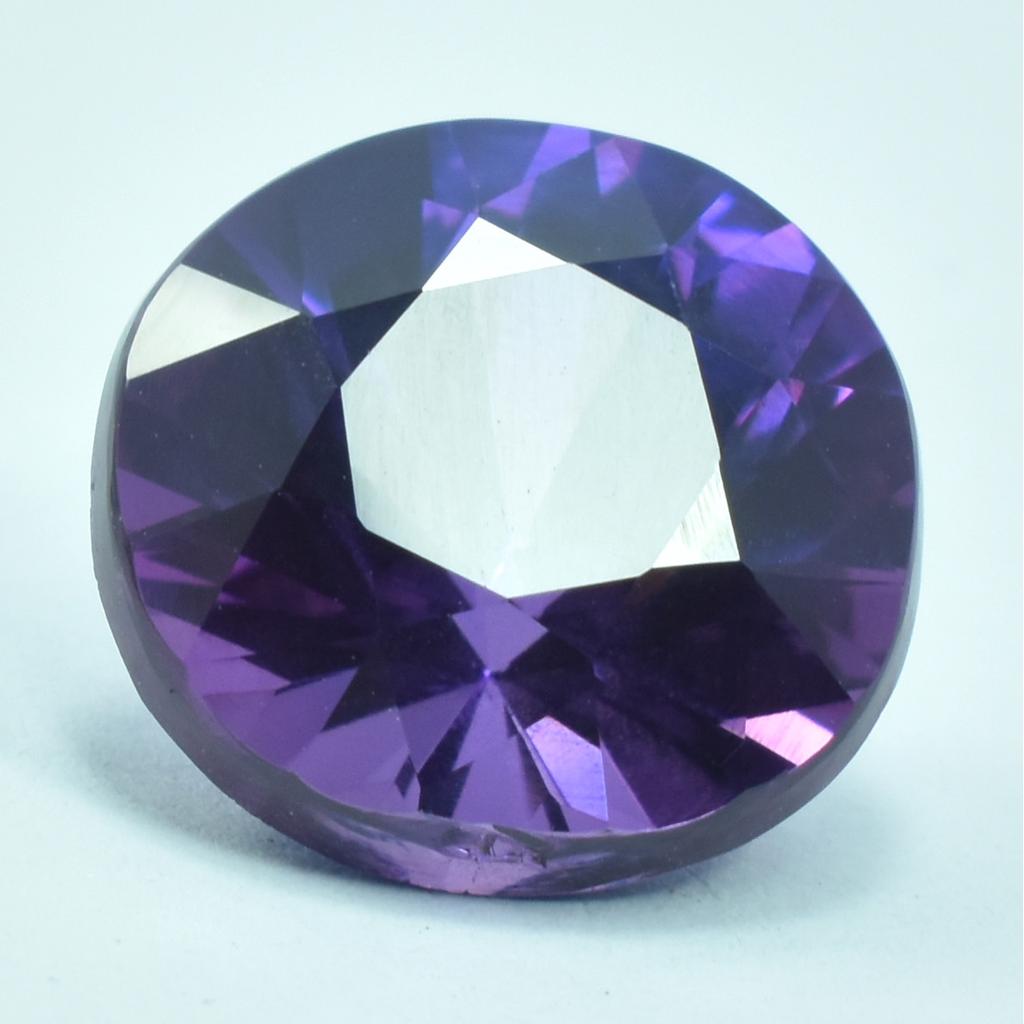 Natural Purple Tanzanite Loose Gemstone 9.05 ct Round Cut for Jewelry Making and Gem Collections