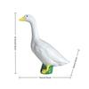 1 Cute White Duck Figurine Ornament, Realistic and Adorable Design, Suitable for Living Room, Desktop, Study, Home Decor, Fresh and Healing Style