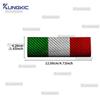 Hard Dry Carbon Fiber For Abarth 595 695 595C 695C 2017-2024 Italian Tricolor Car Rear Bumper Lip Sticker Accessories