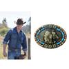 Western Horse Pattern Belt Buckles Detachable Creative Unisex Buckles Belt for Western Themed Parties