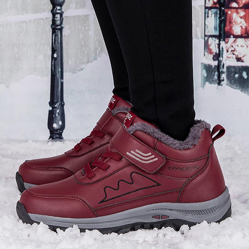 Autumn/Winter Men's Plel Warm Cotton Shoe Large -sized Outdoor Fight Slip -resistant Elderly Cotton Shoe