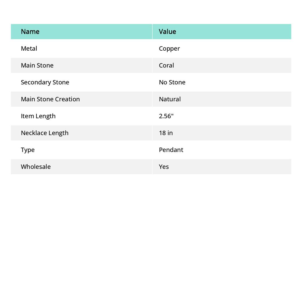 Stingray Coral Handmade Copper Wire Wrap Jewelry Pendant 2.56" q7h02