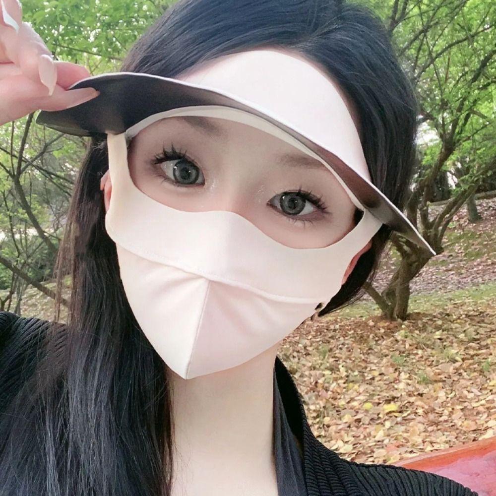 Sunscreen Face Scarf Face Cover Summer Face Gini Mask Adjustable Ice Silk Mask Outdoor