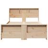 Bed Frame with Headboard Brown 120 x 190 cm Engineered Wood