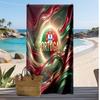 Portugal Fußball Print Strandtuch Schnelltrocknend Super Saugfähig Weiches Badetuch für Schwimmen Strand Reisen Fan Souvenir Geschenk