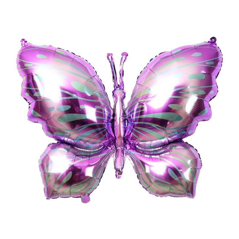 Butterfly Aluminum Film Helium Balloon Cartoon Shape Aluminum Foil Balloon Party Decoration Balloon Multi-Color Choice
