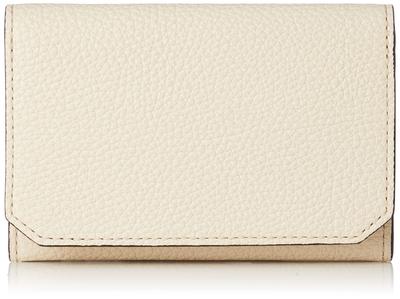 Bicolor Leather Business Card Holder LEAN Off [Topkapi] Women's
