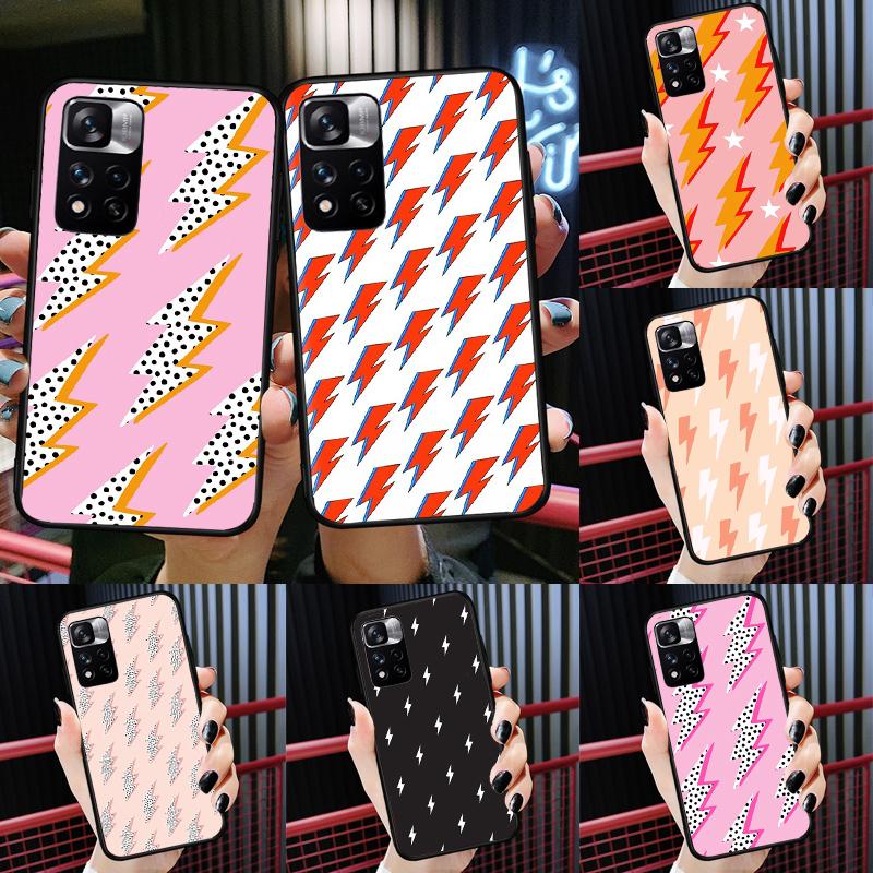 Lightning Bolt Case For Xiaomi Redmi Note 13 12 11 9 10 14 Pro 9S 10S 11S 12S Redmi 14C 10C 12C 13C Cover