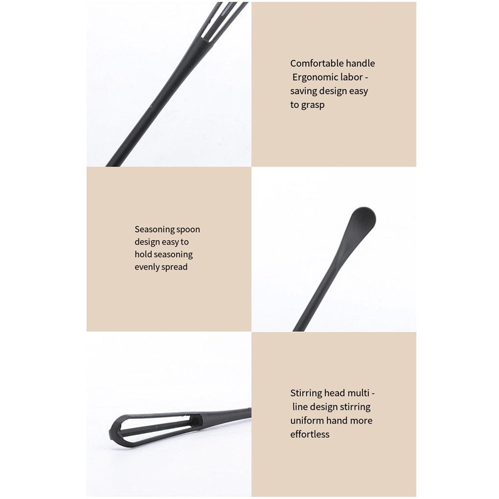 Bătător de ouă Linguriță cu mâner lung Vase de copt reutilizabile Spumă de uz casnic Spumant de lapte Bate Mixer Mixer Vase de gătit