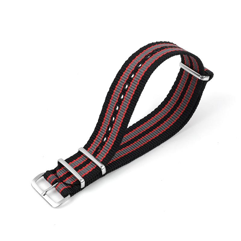 

Nylon Watch Strap 18mm 20mm 22mm Watchband Replacement Men Women Sport Universal Bracelet Band Watches Accessories 22mm чорний колір сірий