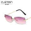 Kedun Frameless Sunglasses: Stylish 2021 Trend, Euro-American Fashion for Women