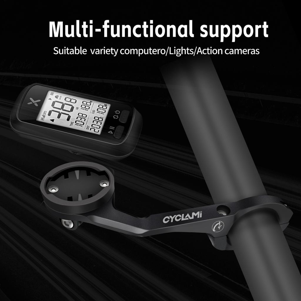 CYCLAMI Aluminium Alloy Bike Computer Mount for Garmin Edge XOSS IGPSPORT Bicycle GPS Adjustable Holder Stand Bike Accessories