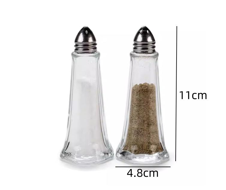 Small Glass Seasoning Bottle Pepper Bottle 2pcs Kitchen Spice Container Condiment Bottles Spice Bottles Seasoning Jar Organizer