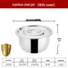 304 Stainless Steel Multi-Use Basin with Lid - Ideal for Washing Vegetables, Kneading Dough, Mixing, and Cooking
