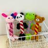 1pc Pet Plush Rope Braided Toy, Cute Animal Shaped Frog Panda Bear Rabbit Design, Chew Toy For Dog Training And Interaction