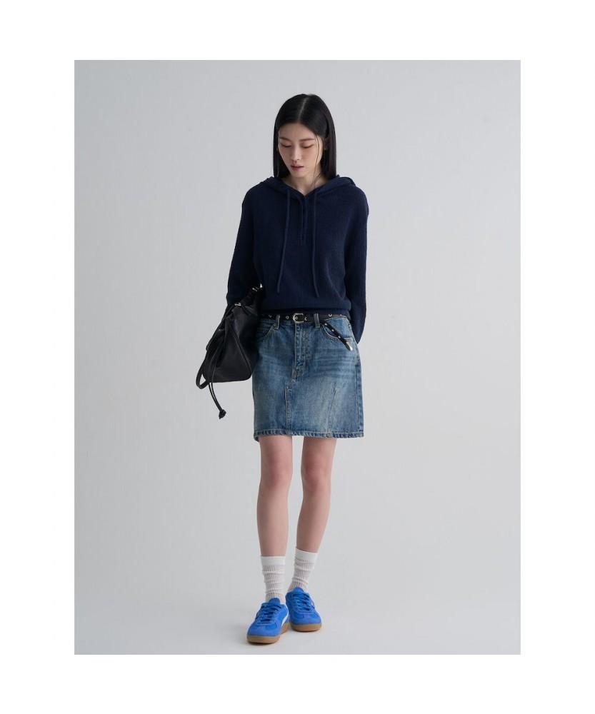 8seconds Button Hooded Pullover Navy